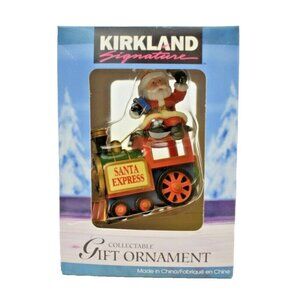 Vintage Kirkland Signature Santa Express Christmas Train Christmas Ornament New